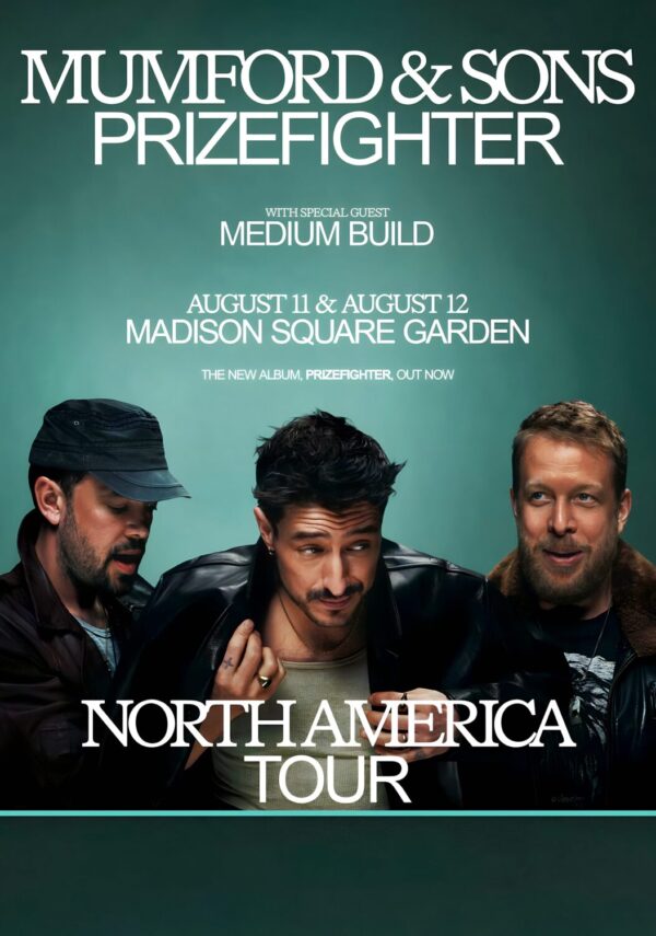 MUMFORD & SONS Prizefighter 2026 Tour NEW YORK Madison Square Garden Poster