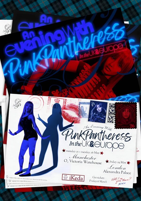 PINKPANTHERESS Fancy An Evening With 2026 UK Tour LONDON - MANCHESTER Poster