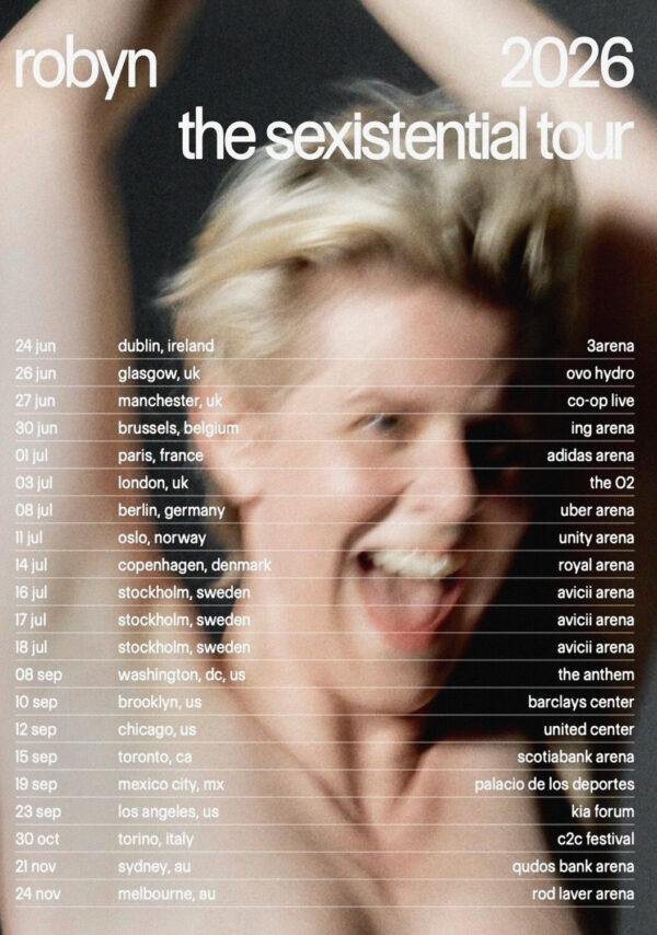 ROBYN The Sexistenial 2026 World Tour Poster