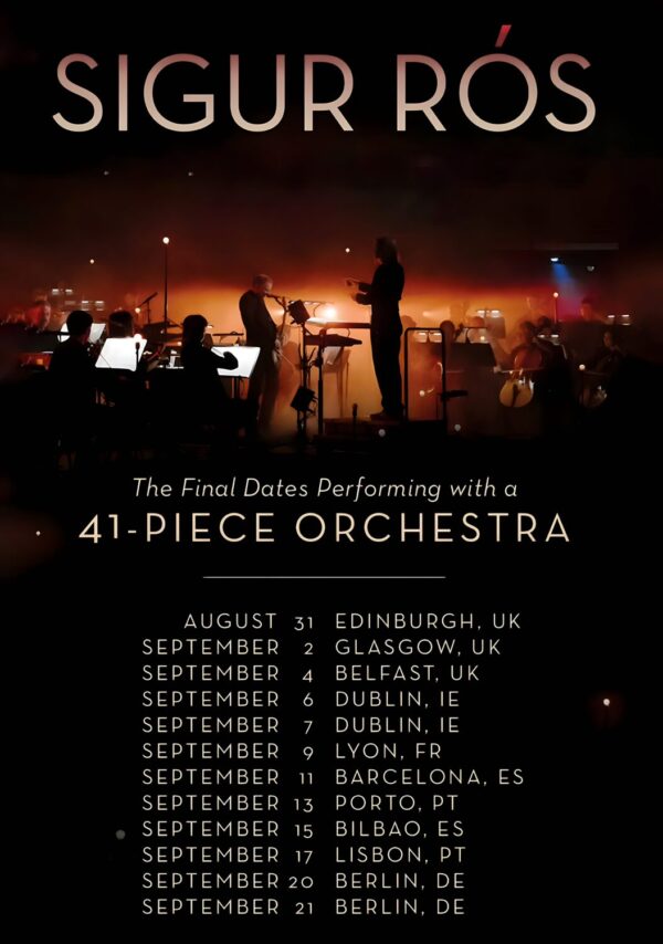 SIGUR ROS Orchestra Symphony 2026 UK & Europe Tour Poster