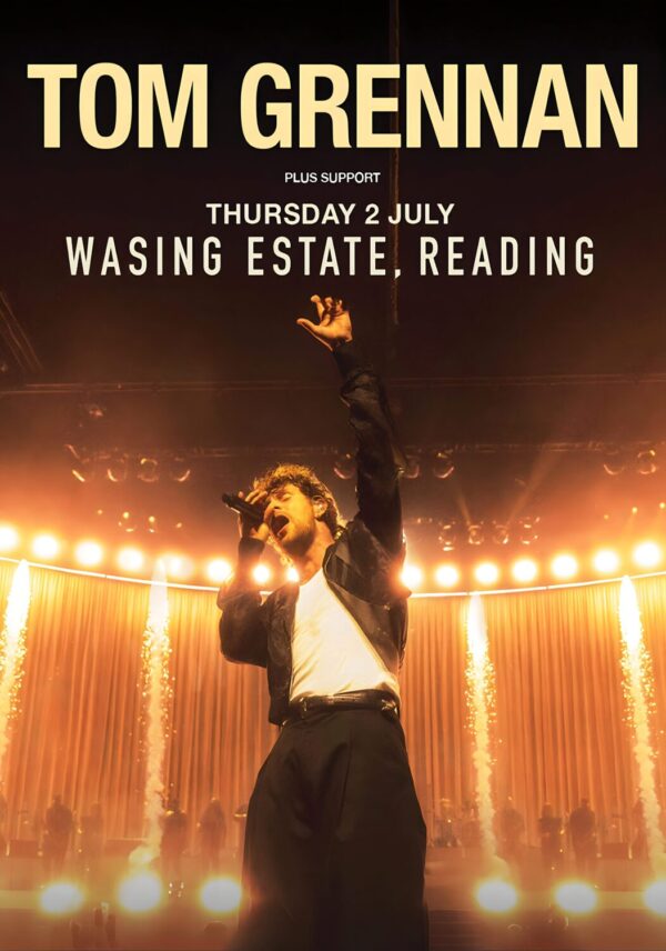 TOM GRENNAN Full Attention Summer 2026 UK Tour DREADING Wasing Estate Poster