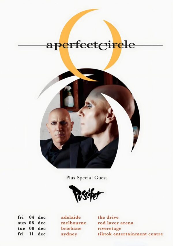A PERFECT CIRCLE (band) In Concert Live 2026 Australia Tour Poster