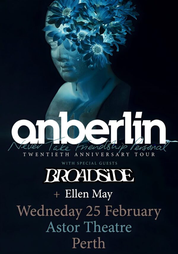 ANBERLIN Never Take Friendship Personal 2026 Australia Tour PERTH Poster