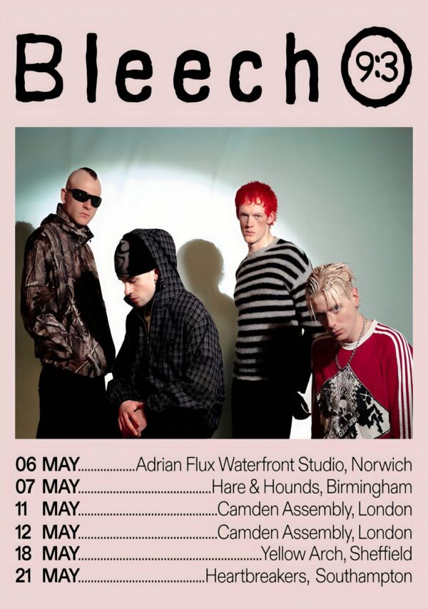 BLEECH 9:3 Ceiling 2026 UK Tour Poster Print