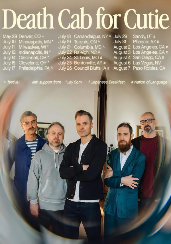 DEATH CAB FOR CUTIE I Built You A Tower 2026 North America Tour Poster