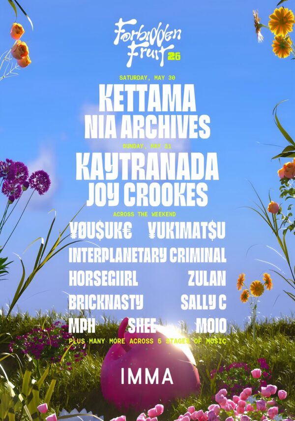 FORBIDDEN FRUIT Festival 2026 Kettama - Kaytranada Line-up Tour Poster