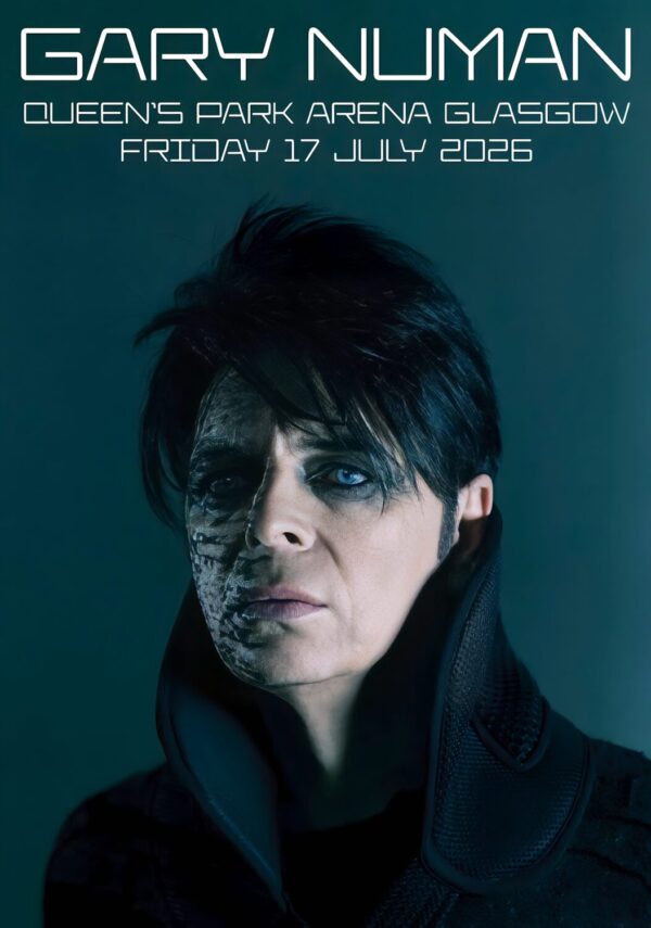 GARY NUMAN Live Summer 2026 Tour GLASGOW Queens Park Arena Poster