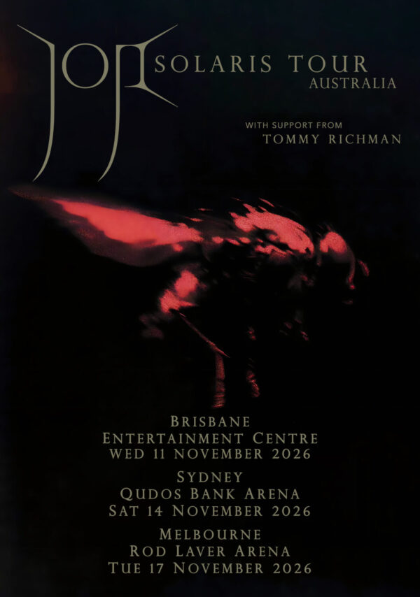 JOJI Piss in the Wind - Solaris 2026 Australia Tour Poster