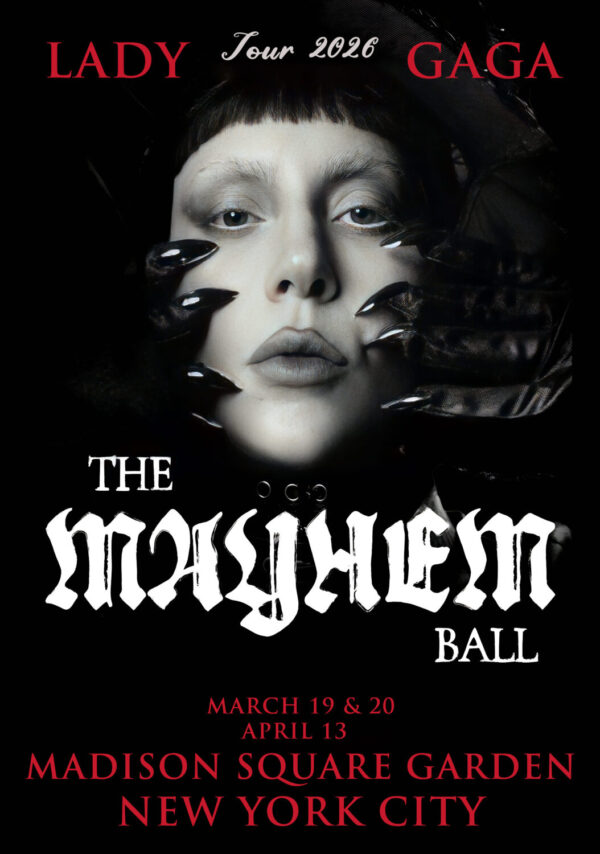 LADY GAGA The Mayhem Ball 2026 Tour NEW YORK Madison Square Garden Poster Print