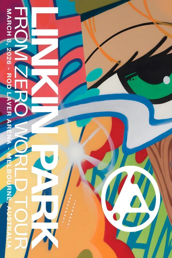 LINKIN PARK From Zero 2026 Australia Tour MELBOURNE Rod Laver Arena Poster