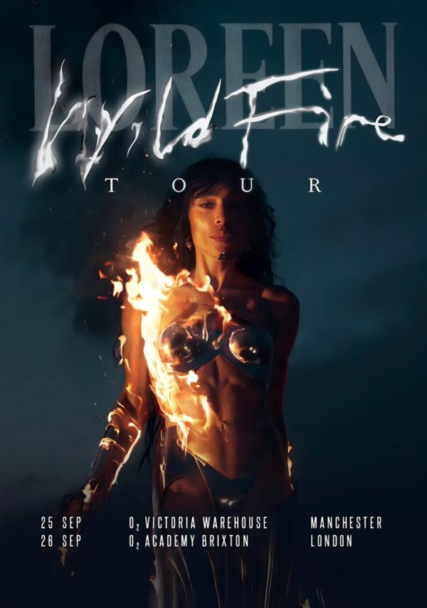 LOREEN (singer) Wild Fire 2026 UK Tour MANCHESTER - LONDON Poster