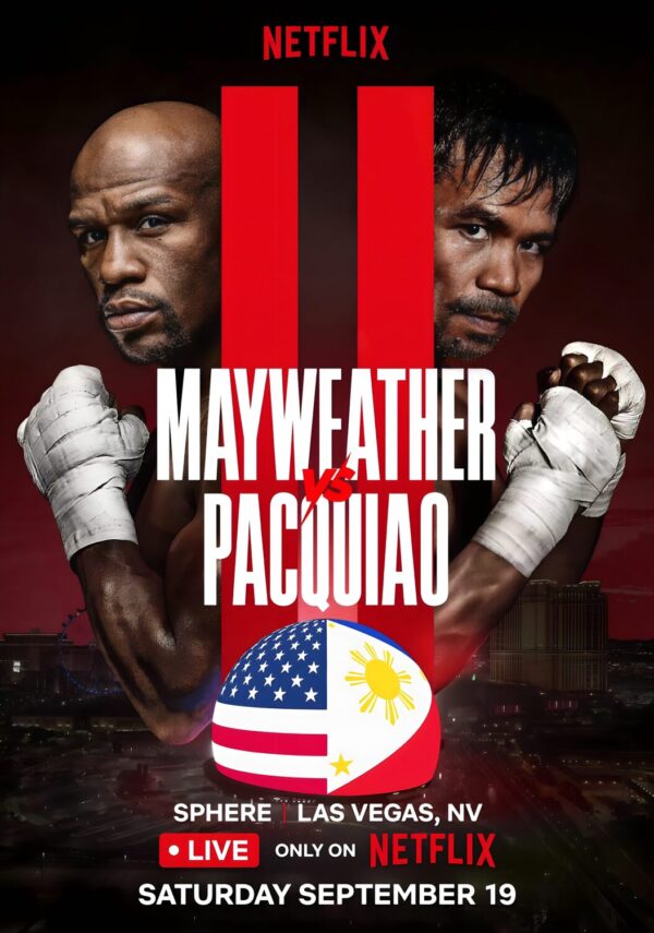 FLOYD MAYWEATHER vs MANNY PACQUIAO 2 Rematch 2026 Las Vegas Sphere Boxing Fight Poster