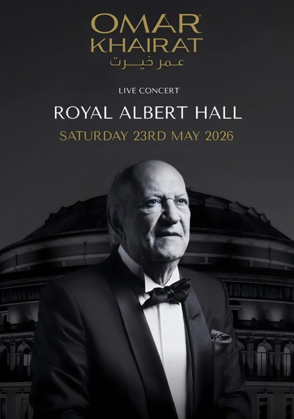 OMAR KHAIRAT Live 2026 Tour LONDON Royal Albert Hall Poster