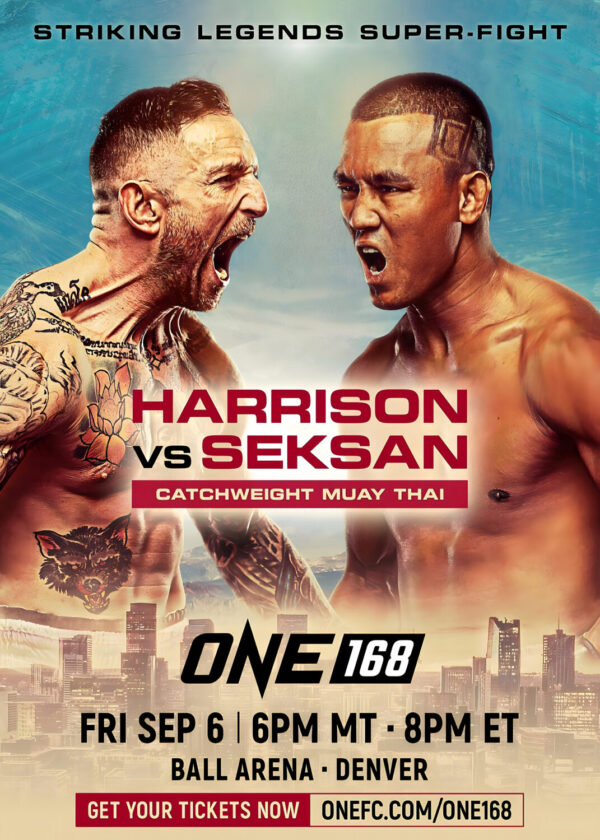 ONE 168 Superlek Kiatmuu vs. Jonathan Haggerty 2024 Denver Muay Thai Boxing Fight Poster Print