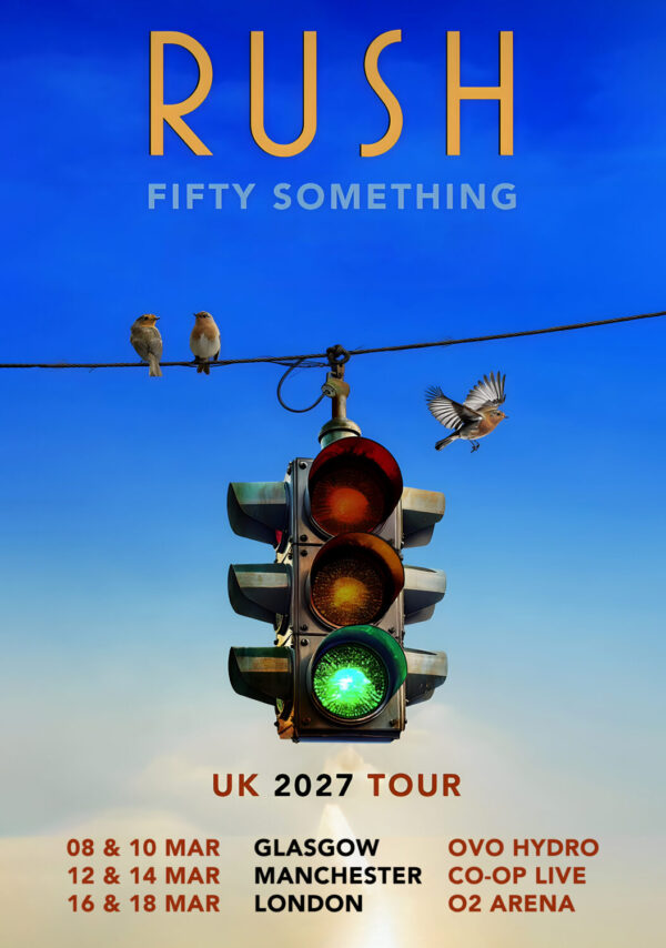 RUSH (band) Fifty Something 2027 UK Tour Poster Print