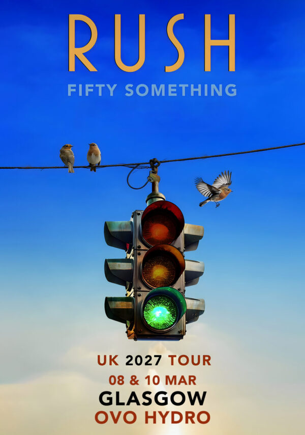 RUSH (band) Fifty Something 2027 UK Tour GLASGOW OVO Hydro Poster Print