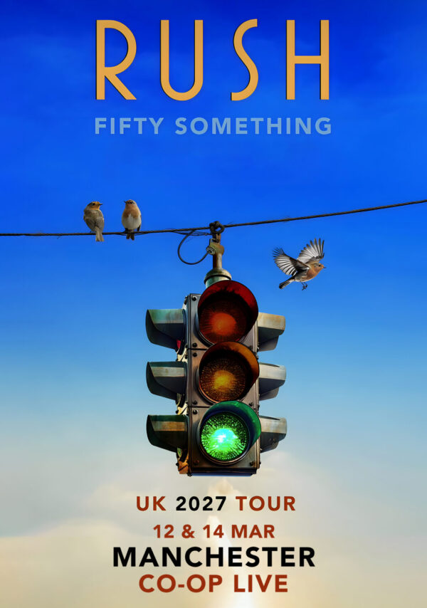 RUSH (band) Fifty Something 2027 UK Tour MANCHESTER Co-op Live Poster Print