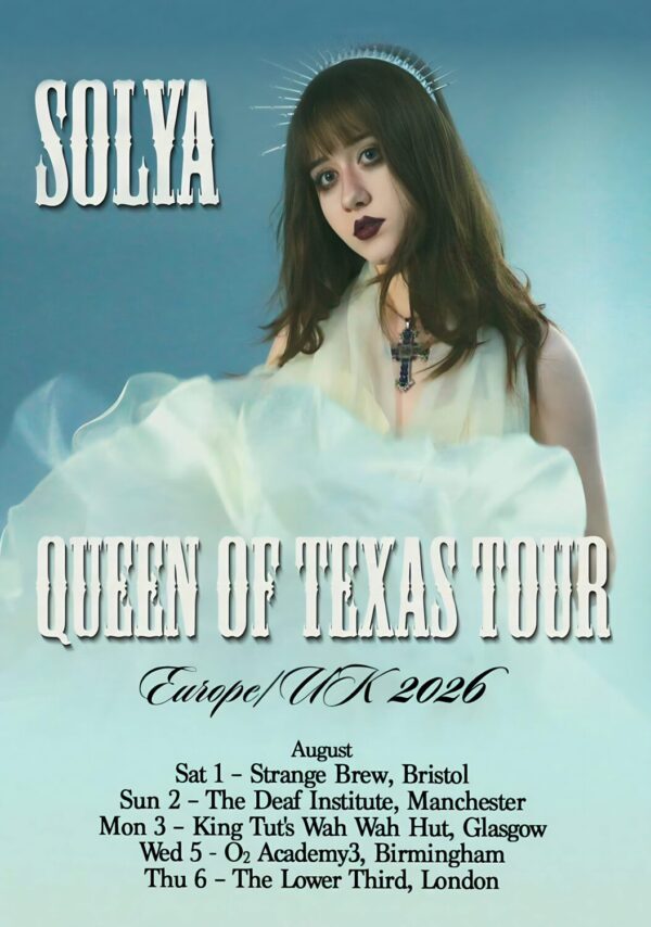 SOLYA Queen of Texas 2026 UK Tour Poster