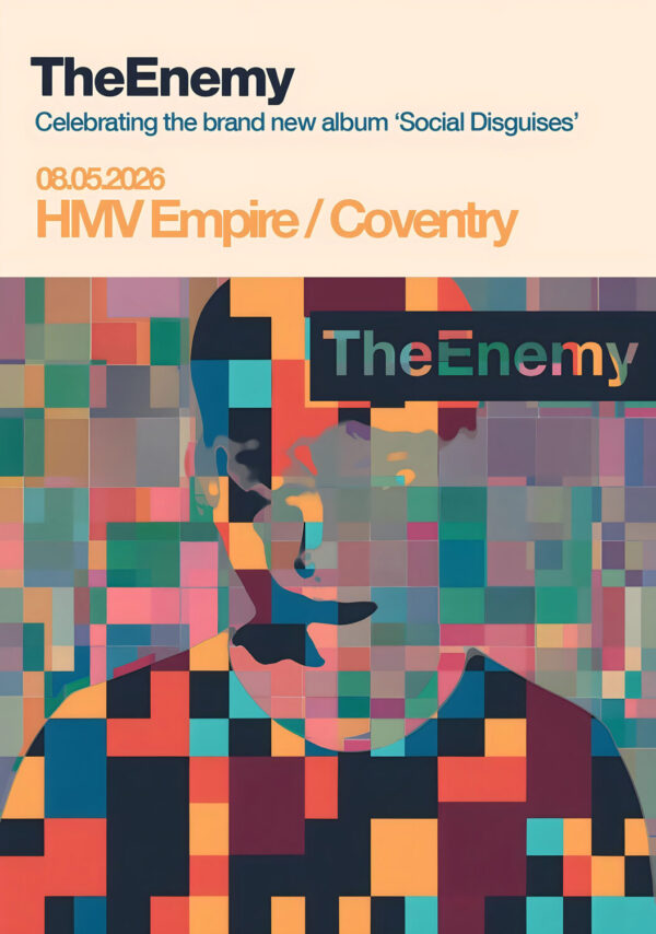 THE ENEMY (band) Social Disguises 2026 UK Tour COVENTRY HMV Empire Poster Print