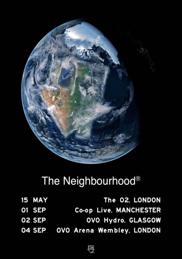 THE NEIGHBOURHOOD Ultrasound 2026 UK Arena Tour Poster