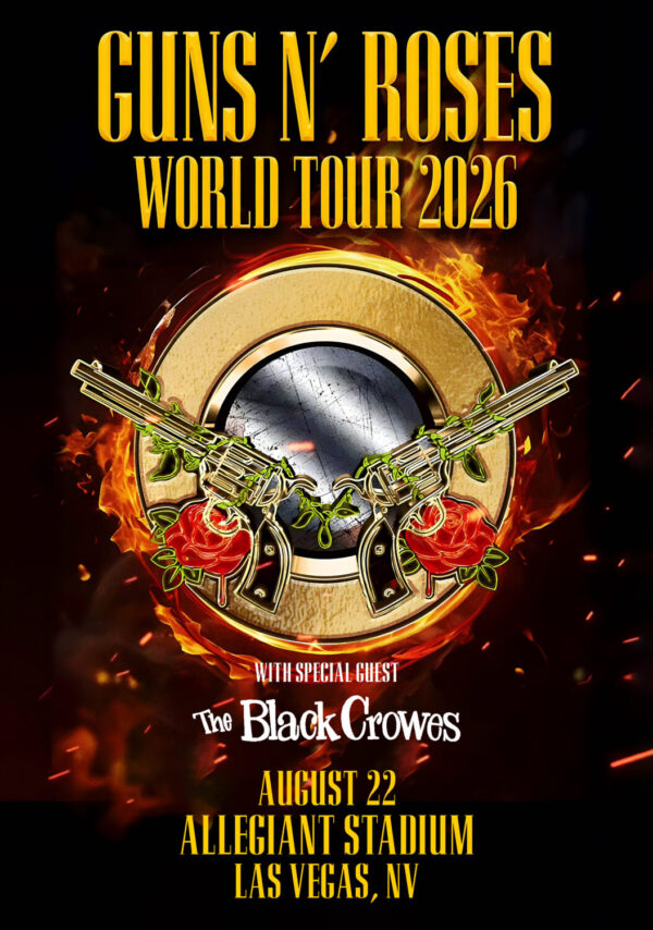 GUNS N ROSES World Tour 2026 Live LAS VEGAS Allegiant Stadium Poster Print