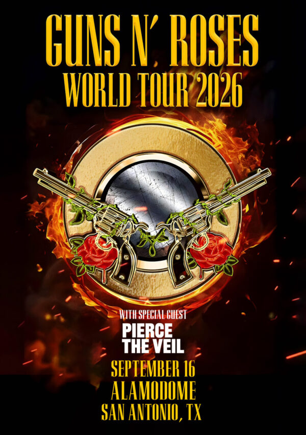 GUNS N ROSES World Tour 2026 Live SAN ANTONIO Alamodome Poster Print