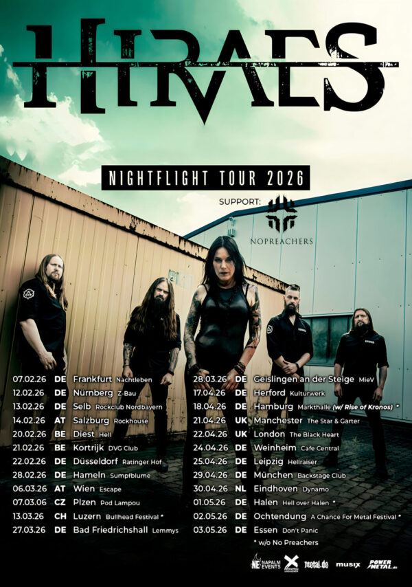 HIRAES Nightflight 2026 UK & Europe Tour Poster Print