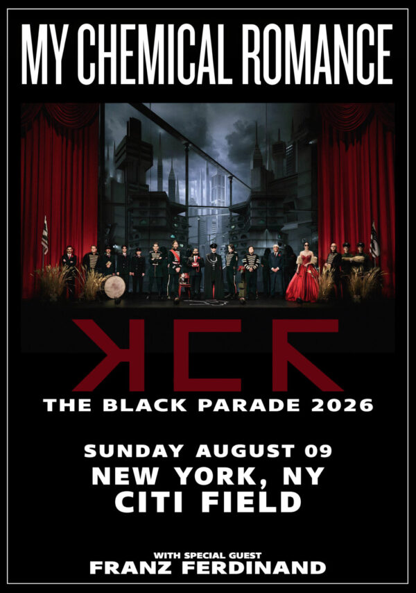 MY CHEMICAL ROMANCE The Black Parade 2026 Tour NEW YORK Citi Field Poster Print
