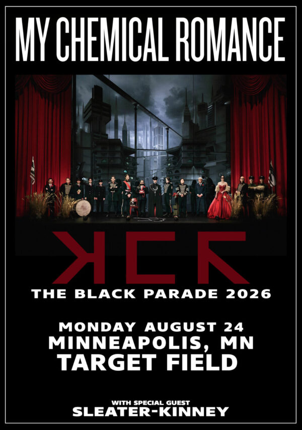 MY CHEMICAL ROMANCE The Black Parade 2026 Tour MINNEAPOLIS Target Field Poster Print