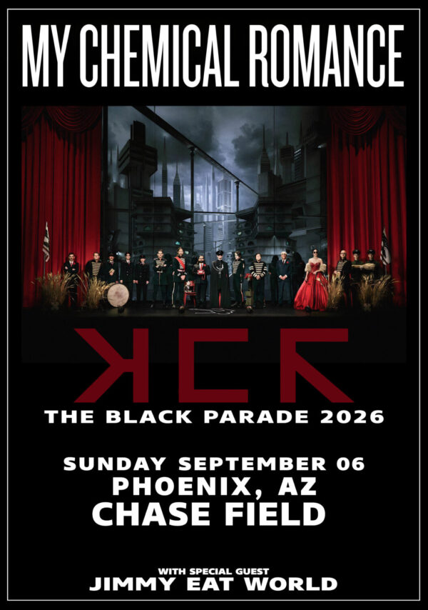 MY CHEMICAL ROMANCE The Black Parade 2026 Tour PHOENIX Chase Field Poster Print