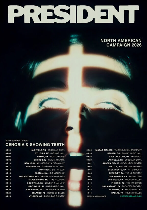 PRESIDENT (band) King of Terrors 2026 North America Tour Poster Print
