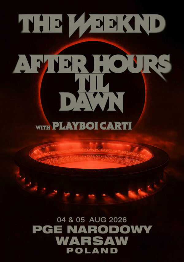THE WEEKND After Hours Til Dawn 2026 Tour WARSAW PGE Narodowy Poster Print