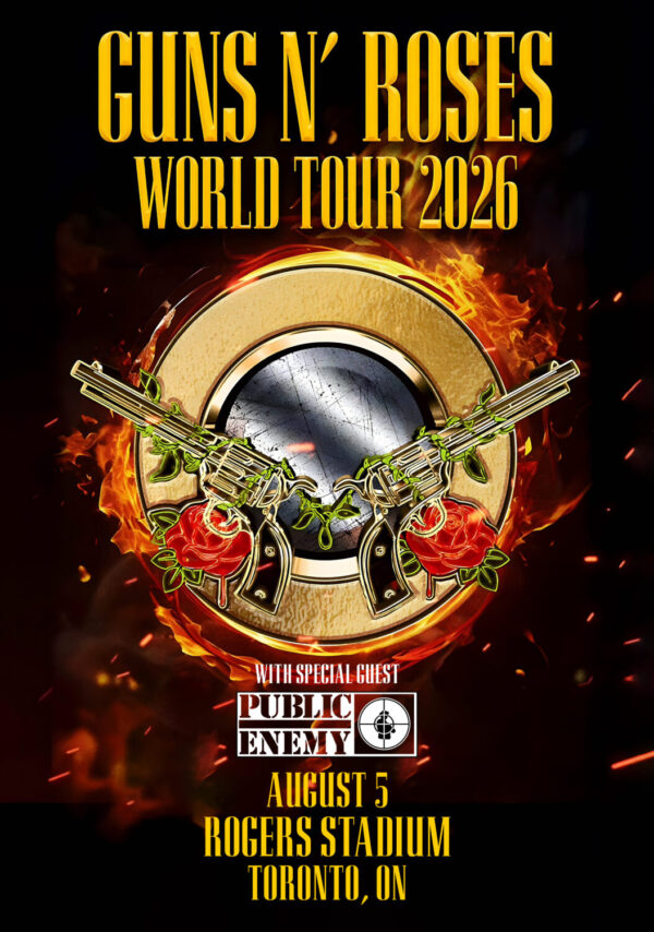 GUNS N ROSES World Tour 2026 Live TORONTO Rogers Stadium Poster Print