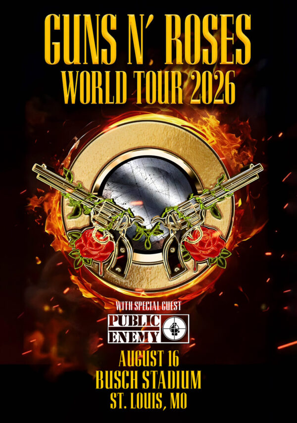 GUNS N ROSES World Tour 2026 Live ST. LOUIS Busch Stadium Poster Print