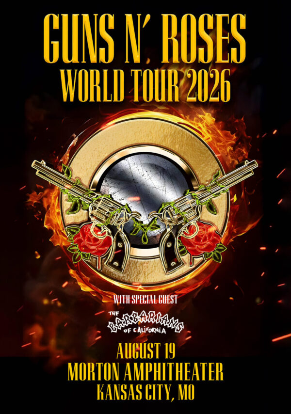 GUNS N ROSES World Tour 2026 Live KANSAS CITY Morton Amphitheater Poster Print