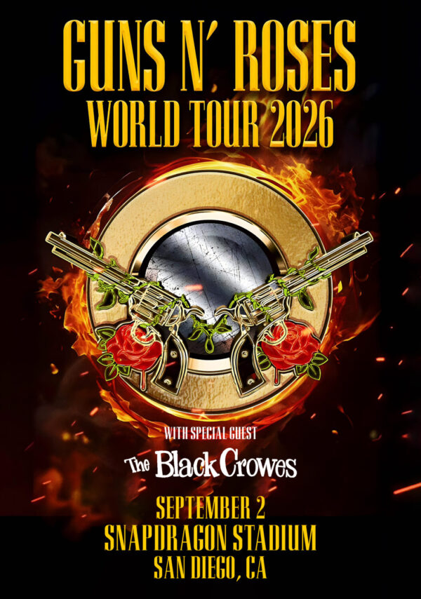 GUNS N ROSES World Tour 2026 Live SAN DIEGO Snapdragon Stadium Poster Print