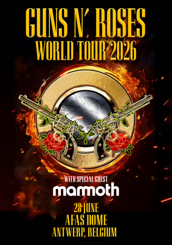 GUNS N ROSES World Tour 2026 Live ANTWERP AFAS Dome Poster Print