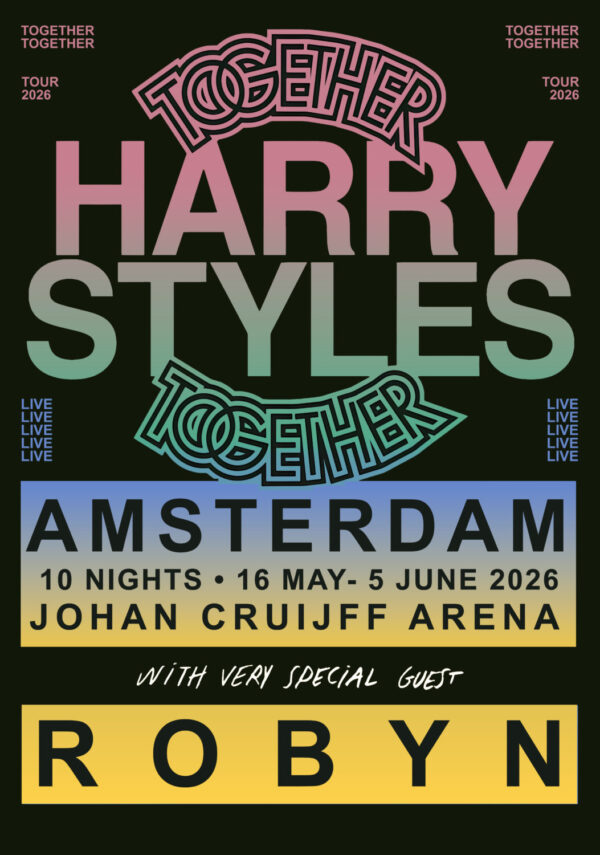 HARRY STYLES Together Together 2026 Tour AMSTERDAM Johan Cruyff Arena - 10 Nights Poster Print