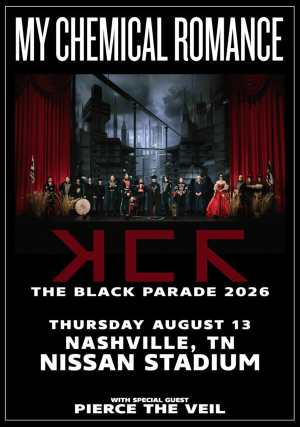 MY CHEMICAL ROMANCE The Black Parade 2026 Tour NASHVILLE Nissan Stadium Poster Print
