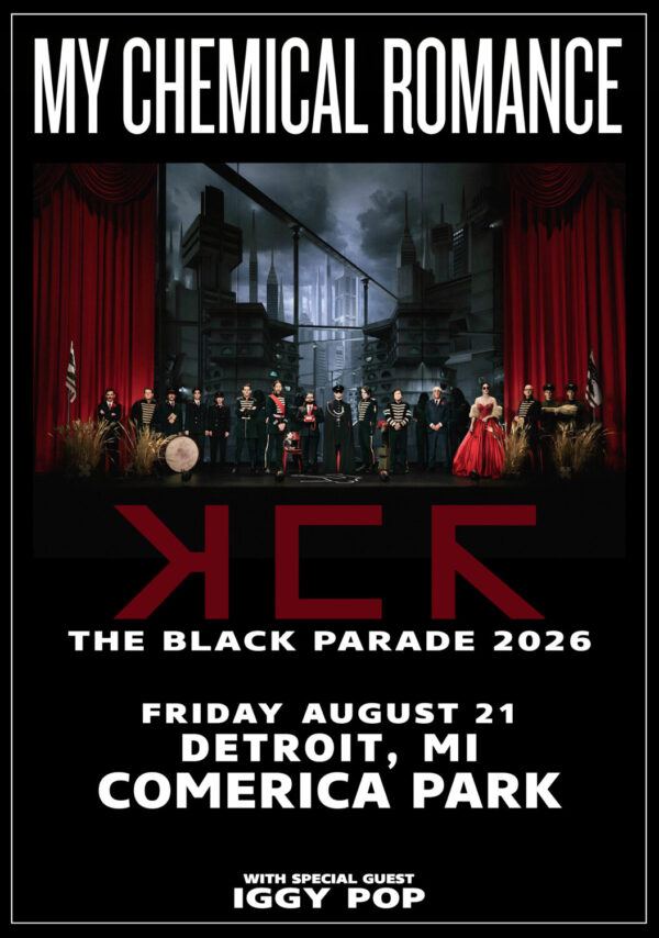 MY CHEMICAL ROMANCE The Black Parade 2026 Tour DETROIT Comerica Park Poster Print
