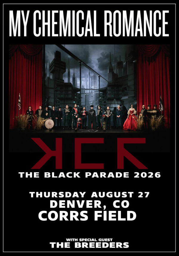 MY CHEMICAL ROMANCE The Black Parade 2026 Tour DENVER Coors Field Poster Print