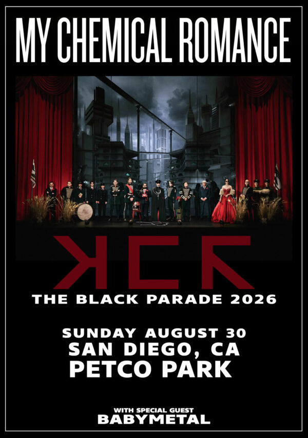 MY CHEMICAL ROMANCE The Black Parade 2026 Tour SAN DIEGO Petco Park Poster Print