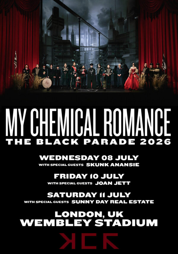 MY CHEMICAL ROMANCE The Black Parade 2026 UK Tour LONDON Wembley Stadium - 3 Nights Poster Print