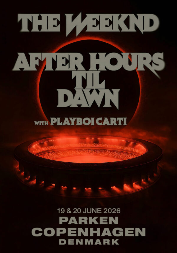 THE WEEKND After Hours Til Dawn 2026 Tour COPENHAGEN Parken Poster Print