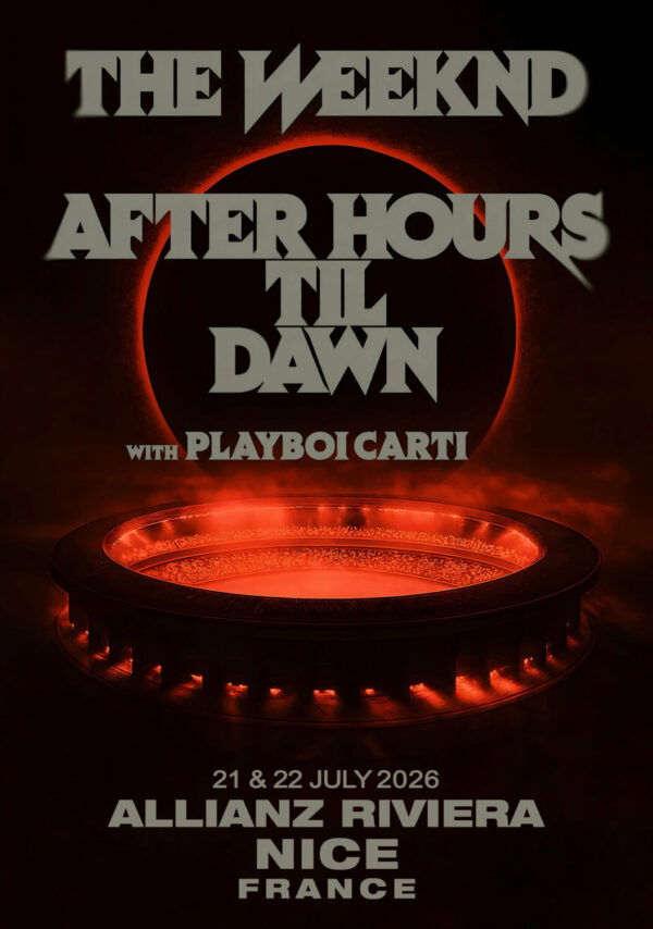 THE WEEKND After Hours Til Dawn 2026 Tour NICE Allianz Riviera Poster Print