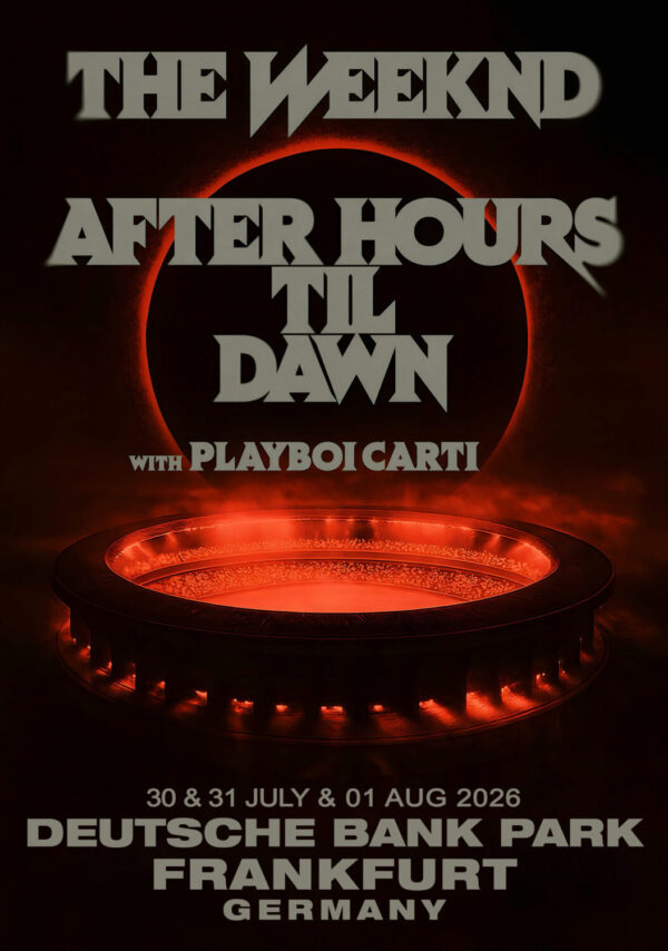THE WEEKND After Hours Til Dawn 2026 Tour FRANKFURT Deutsche Bank Park Poster Print