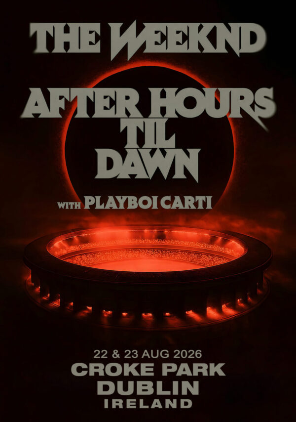 THE WEEKND After Hours Til Dawn 2026 Tour DUBLIN Croke Park Poster Print
