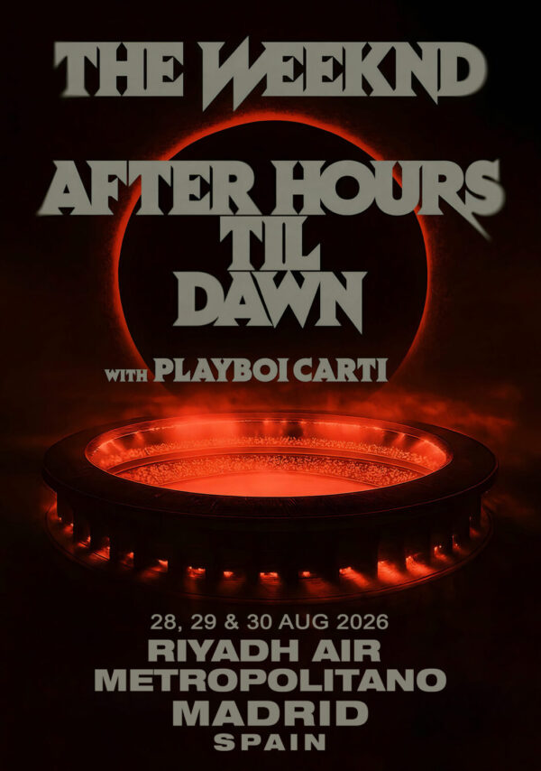 THE WEEKND After Hours Til Dawn 2026 Tour MADRID Riyadh Air Metropolitano Poster Print