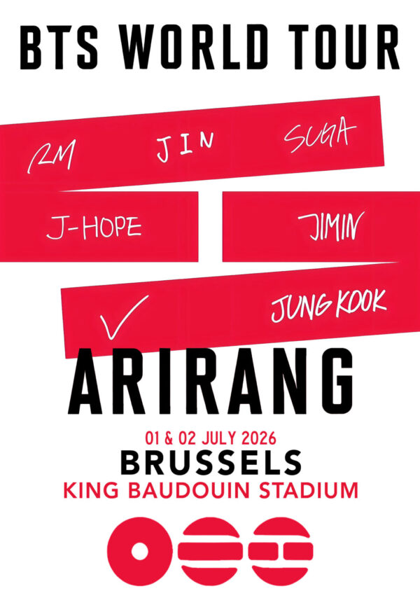 BTS (band) Arirang 2026 UK Tour BRUSSELS King Baudouin Stadium Poster Print