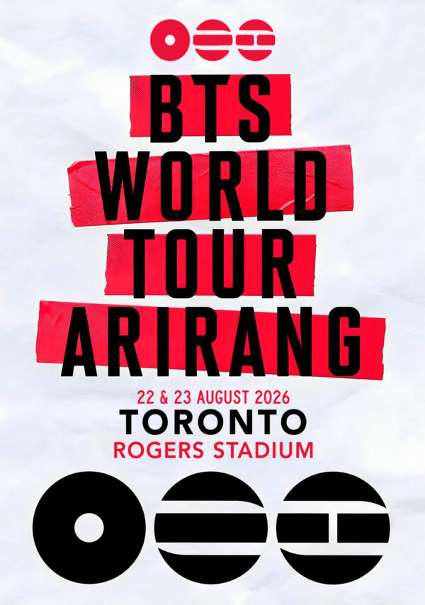 BTS (band) Arirang 2026 UK Tour TORONTO Rogers Stadium Poster Print